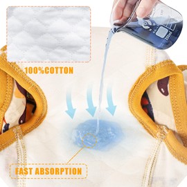 Max Shape Potty Training Underwear for Boys,Washable Baby Boy Toilet Training Pants Training Underwear Fit 4 Pack Cowboy 5T