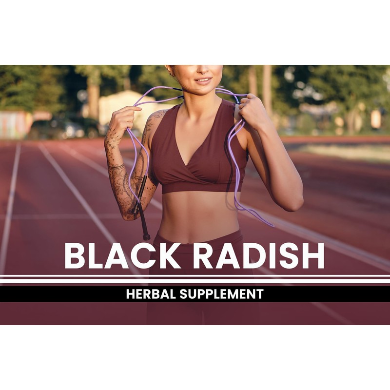Pure Original Ingredients Black Radish (365 Capsules) No Magnesium Or