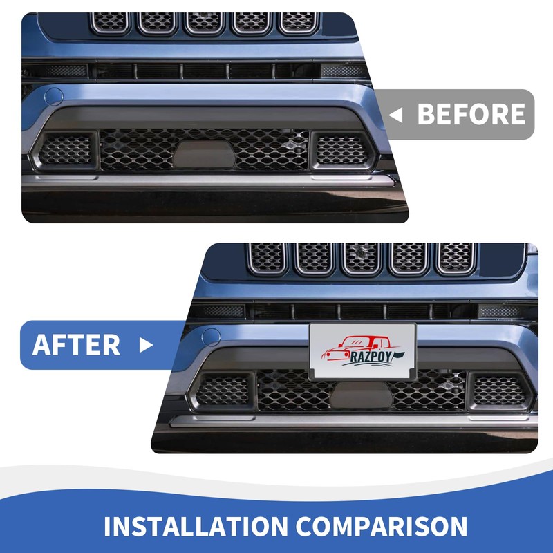 RAZPOY Front License Plate Bracket Holder Mount Frame Compatible with