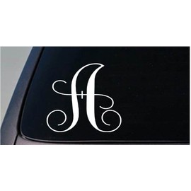 EZ-STIK Letter A 6" Monogram Sticker Decal Truck car Window Teach Craft initialsD772