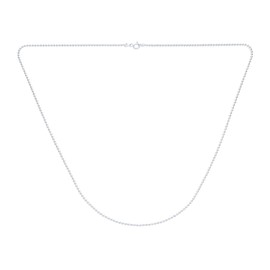 180 Gauge Strong .925 Sterling Silver Shot Bead Ball Chain Necklace For Men Lobster Claw Clasp 20 Inch Made In Italy