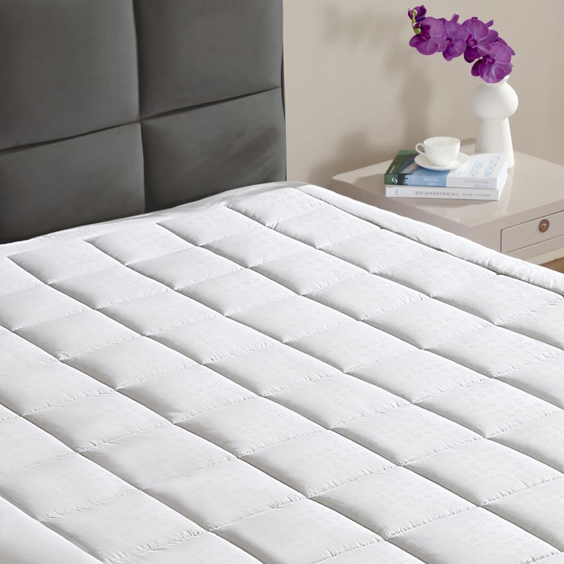CIRCLESHOME RV Size Mattress Pad Pillow Top - 100% Cotton