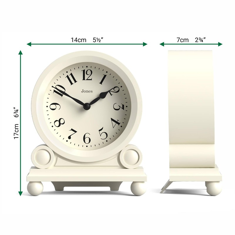 Jones Clocks® Maida Vale mantel clock | Small traditional desk