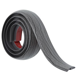 Floor Transition Strip Self Adhesive Carpet & Flooring Transitions Edging Trim Strip PVC Threshold Transitions Suitable for Threshold Height Less Than 5mm (3.3Ft, Dark Gray)