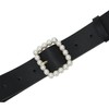 CT COTIM COYIN Women's Elegant Pearl Buckle Leather Belts for