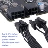 QIANRENON 32cm PCI-E 12-pin to Dual 8-pin (6+2pin) Graphics Card