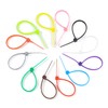 1200 Pieces Coloured Cable Ties, 3mmx100mm Zip Ties, Self-Locking Nylon