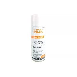 HDX GLOSS WHITE HDX SPRAY ENAMEL ALL PURPOSE MODELING AND CRAFT PAINT 10 OZ