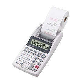 Sharp EL-1611V Grey Mini Desktop Calculator with 12 Digits LCD Display in Black and Red Print