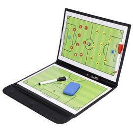 Soccer Board, Strategy Board, Foldable, Magnet, Includes Red and Black Pen, Coaching Board, Strategy Guidance, Tactical Board, Tactical Board, Full Court, Half Court, Meetings, Convenient to Carry