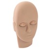Lash Mannequin Head Reusable Soft Touch Rubber Replaced Eyelids Mannequin