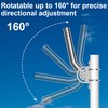 Universal Heavy-Duty Pole Mount, Rustproof Stainless Steel J-Pipe Antenna Mount