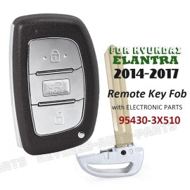 KeylessAutoParts 95430-3X510 for Hyundai Elantra 2014-2017 Smart Remote Key Fob DVI-MDFGE03