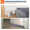 MAGZO Door Draft Stopper, 72 Inch Under Door Draft Blocker
