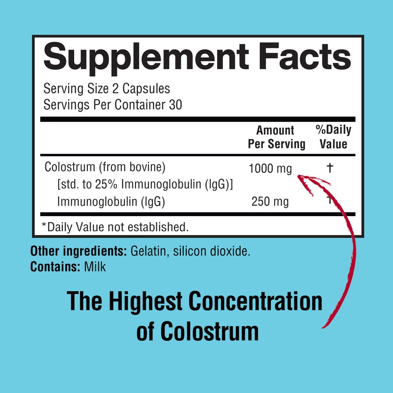 Happi Mi Nutrition Colostrum Capsules 1000mg Per Serving - US