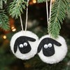 Home Decoration Plush Lamb Pendants Hanging Ornament 12 Pack