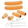 SEWACC 1 Set Durable Rubber Crutch Replacement Parts with Nonslip