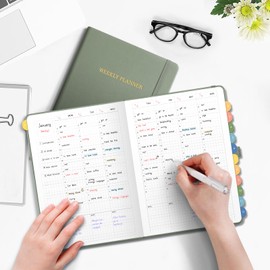 Undated Appointment Book, 52 Weekly & 12 Monthly Planner, A5 (5.7" x 8.3")
