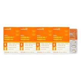 헬씨허그 Healthy Hug Premium MK-7 Vitamin K2 D3 Nutrient 500mg 30 tablets (4) / 헬씨허그 프리미엄 MK-7 비타민K2 D3 영양제 500mg 30정 4개