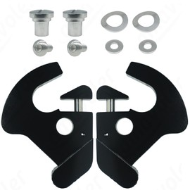 Amavoler Detachable Mounting Luggage Rack Latch Clips Compatible for Harley Davidson Softail Sportster Touring Street Glide Road King Electra Glide 1986-2022