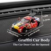 Fsocpen Metal Graffiti Car Model Dashboard Decoration,Alloy Model Drifting Spin,Dynamic