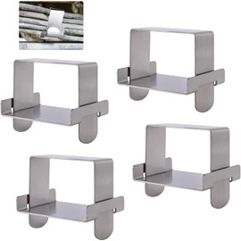 MYZHRE 4 Pcs Stainless Steel 2” Wide Leaf Spring Clamp Kit, Leaf Spring Bend Repair Clip, Lock Leaf Spring Together for Vehicles Stabilizing Control.