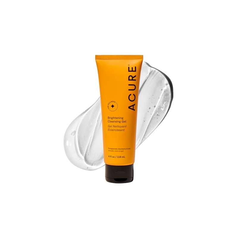 Acure | Limpiador facial iluminador con nutrientes y antioxidantes |