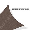 SUNNY GUARD Sun Shade Sail 10' x 13' Rectangle Brown