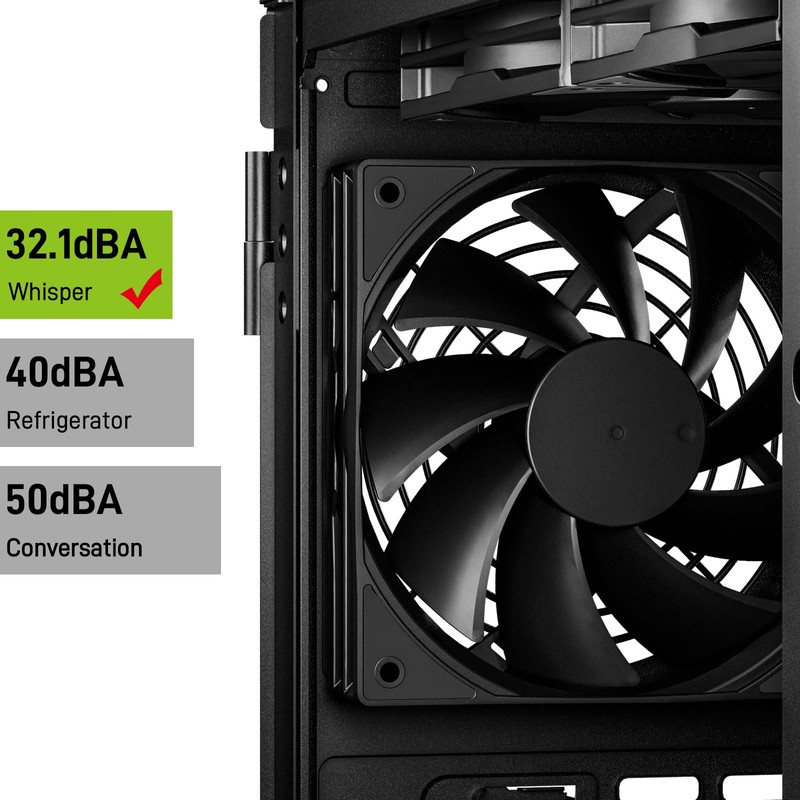 DARKROCK 3-Pack 120mm Black Computer Case Fans High Performance Cooling