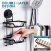 TAILI Double Layer Soap Holder, Drill-Free Bar Soap Dish Tray