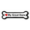 Magnet Me Up I Love My Great Dane Dog Bone