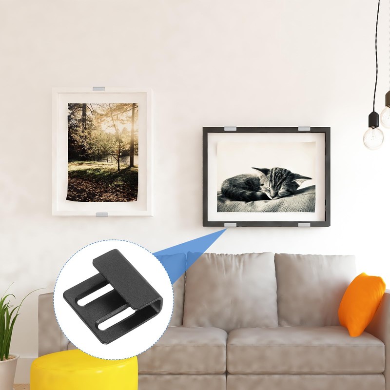 sourcing map 10 Pcs Stainless Steel Tile Hanger, Adjustable Tile
