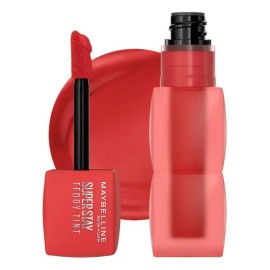Maybelline Tinta para labios Super Stay Teddy Tint 5ml, dura 12H, textura suave, no transferencias
