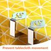 Lithyc Pack of 4 Tablecloth Clips - Table Clips for