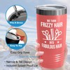 Hair Stylist Coral Edition Ringneck Tumbler 20oz - Frizzy Hair