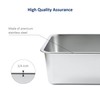 WePet Stainless Steel Cat Litter Box, High Sides Kitten Toilet,