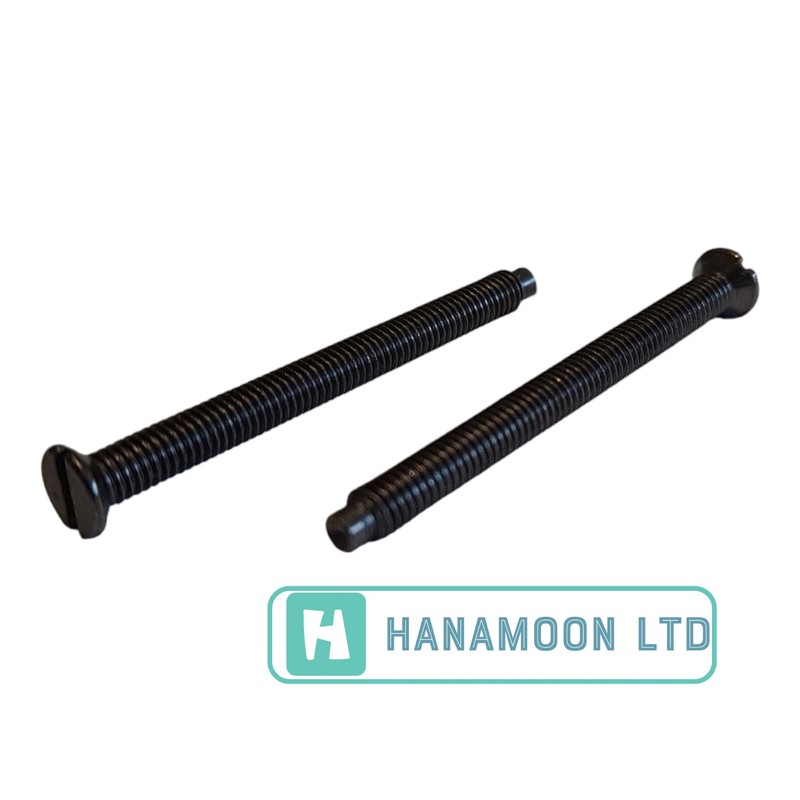 M3.5mm X 40mm Long Black Nickel Electrical Machine Screws for