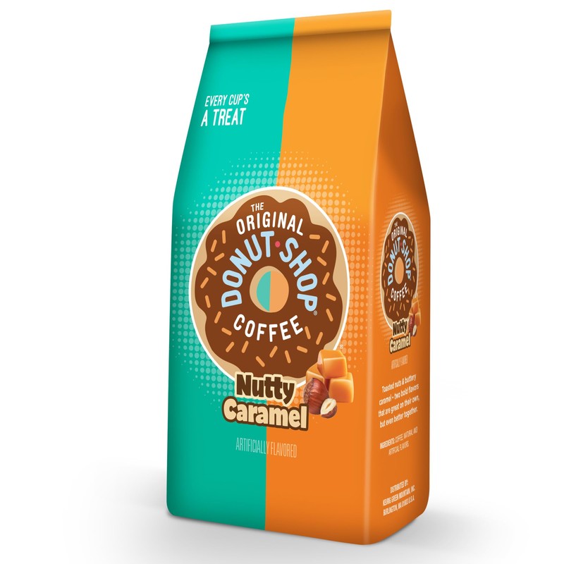 The Original Donut Shop Coffee, Nutty Caramel, Medium Roast, Flavored
