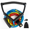 75FT Radius Handle Ski Ropes for Water Skiing, Floating Wakeboard