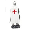 Golden Future Crusader in Armor Knight Templar Cross Decorative Sculpture