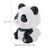 Solar Bobblehead Figures, Panda Car Accessories Welcoming Animal Sculpture Ornament