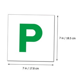 ABOOFAN 4pcs Car Magnets Red Learner Driver Signs Easy Stick Remove No Residue Durable Car Accessories for Drivers