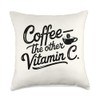 Coffee Lover The Other Vitamin C Women Throw Pillow