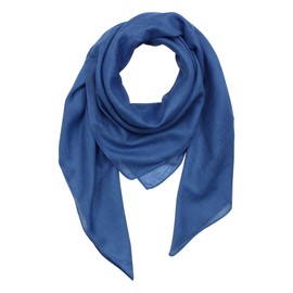 Superfreak® Cotton Cloth Scarf Shawl, 100 x 100 cm, 100% Cotton, All Colours - Blue-ultramarine