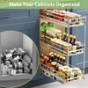 Hausvita 3-Tier Pull Out Cabinet Organizer Spice Rack for Narrow