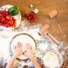 RoxNvm Rolling pin, 2 pieces dough roller, small and medium