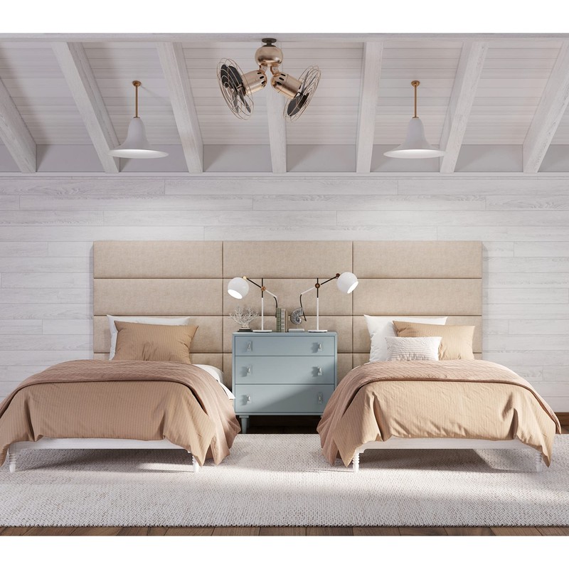 Jaxx Panelist Modern Padded Headboard – Set of 4 Wall