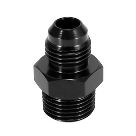 X AUTOHAUX AN6 Male to 3/8" NPT Male Car Flare Reducer Fitting Adapter Black