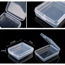 Pcxino New Pcxino 20 Pack Clear Plastic Beads Storage Container Box with Hinged Lid. H1
