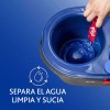Vileda Trapeador de Microfibra Cubeta con Pedal Vileda Rinse Clean